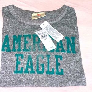 This is a Heather/weathered vintage gray American Eagle T-shirt size s.